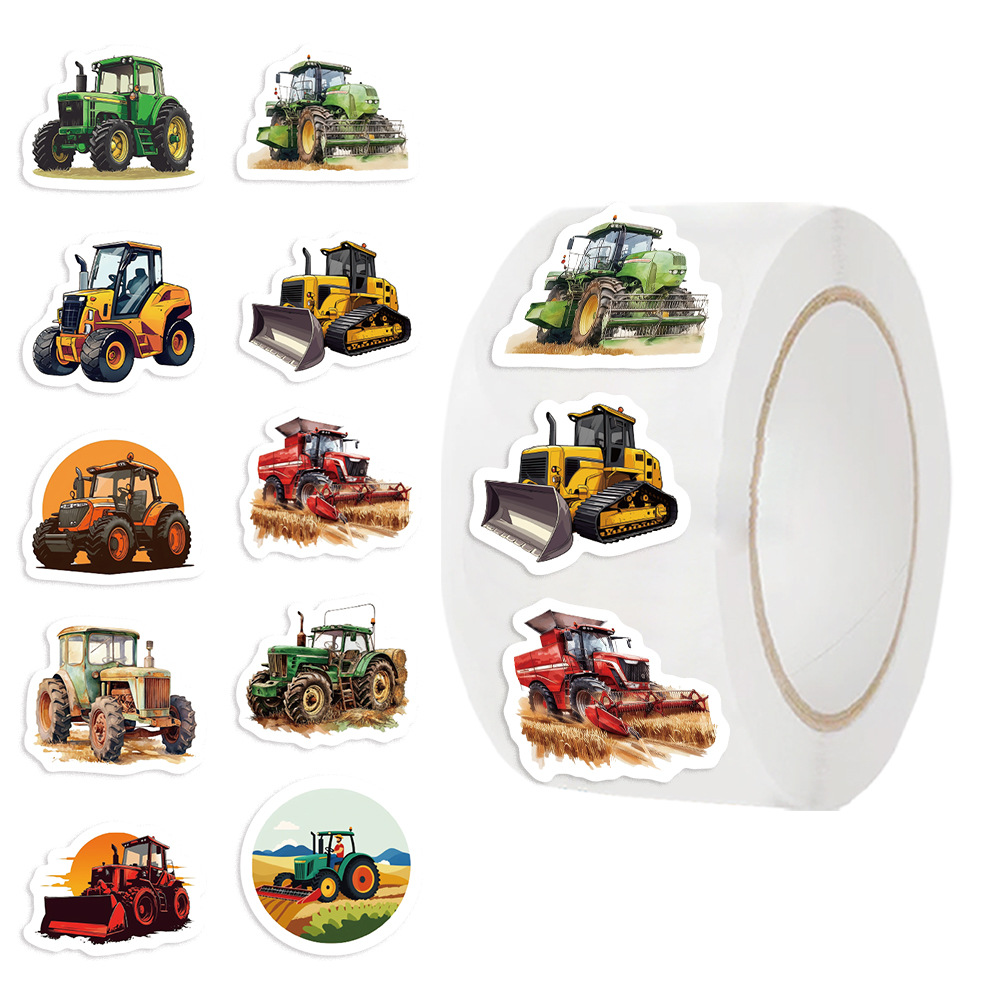 Agriculture Farming For Kids - 500Pcs Farm Tractor Stickers Roll 10
