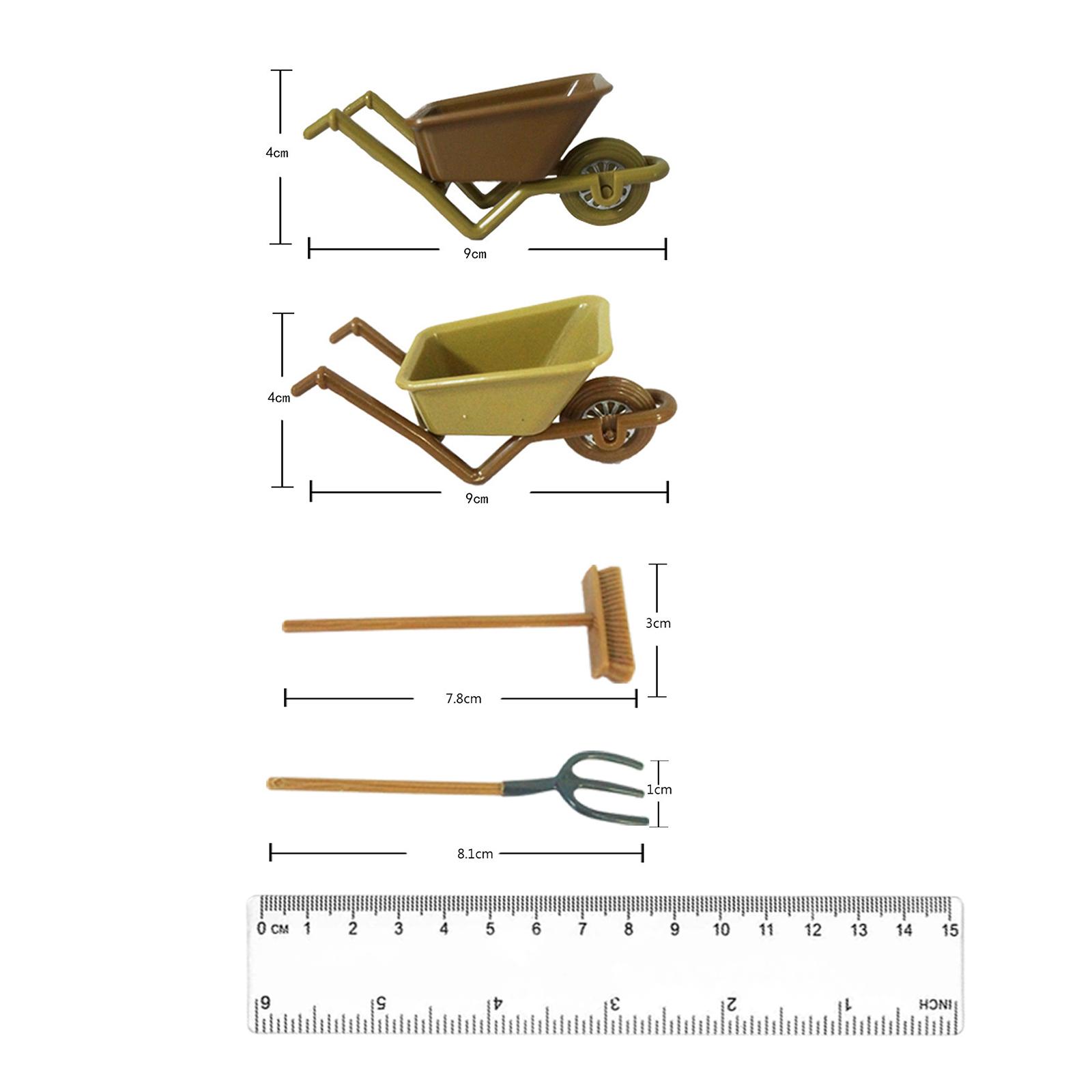 3x 1:12 Dollhouse Farm Tools A - Agriculture Farming Vehicles recension och pris