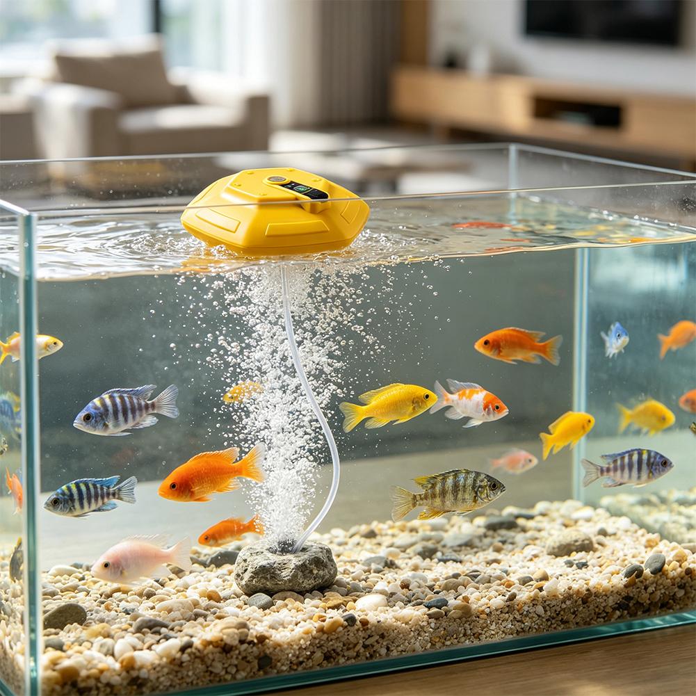 Wireless Rechargeable Aquarium - Fish Pond Aerator recension och pris