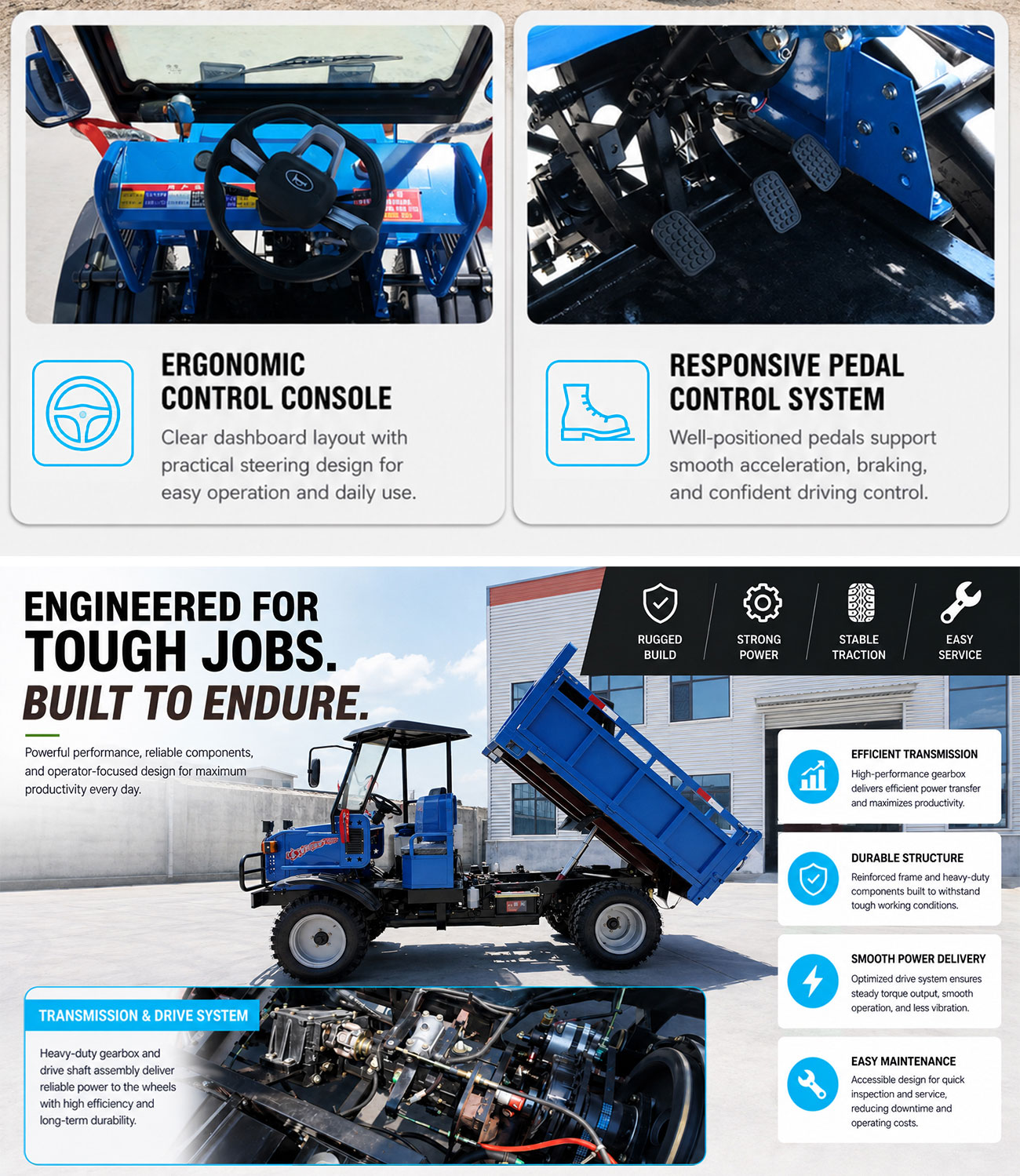 Factory Supply 800CC 4WD UTV A - Agriculture Farming Vehicles recension och pris