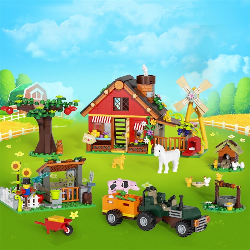 649PCS Creative Windmill Farm  - Agriculture Farming For Kids recension och pris