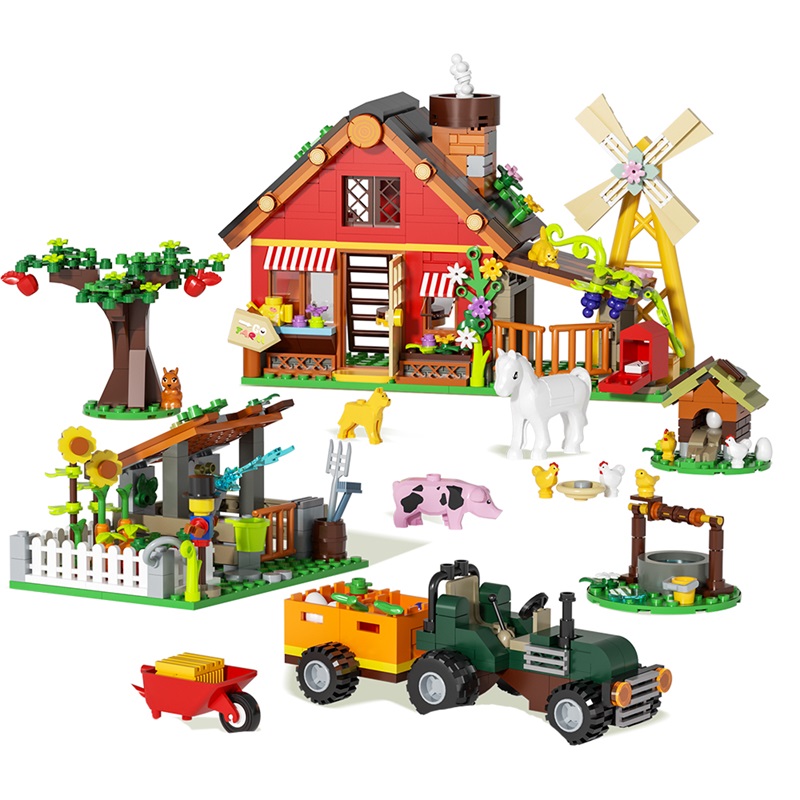 649PCS Creative Windmill Farm  - Agriculture Farming For Kids recension och pris