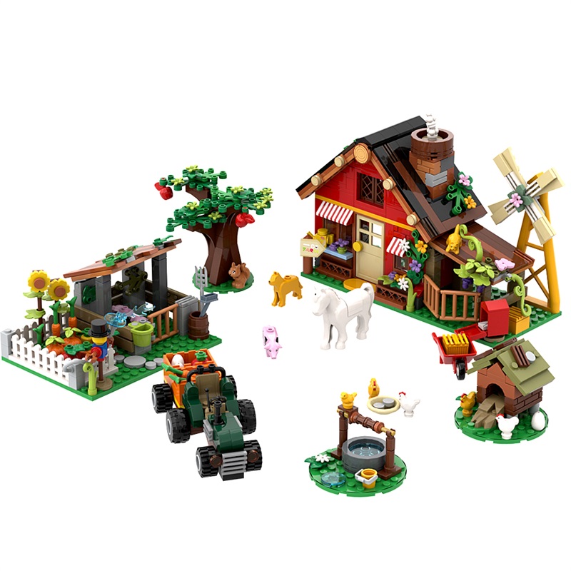649PCS Creative Windmill Farm  - Agriculture Farming For Kids recension och pris