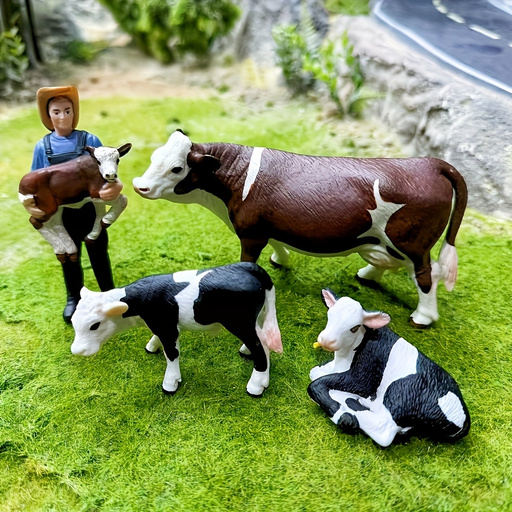 Farm Farmer And Cow Model Set  - Agriculture Farming For Kids recension och pris